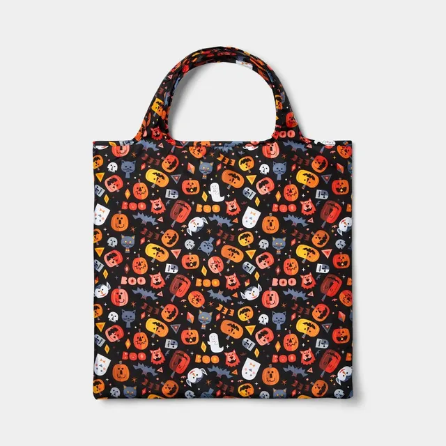 Burst Print Foldable Tote Bag - Black/red : Target