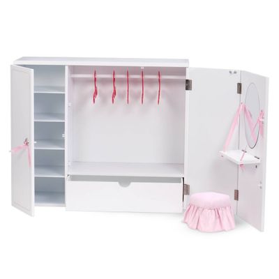 Our Generation Wooden Wardrobe - Closet for 18 Dolls