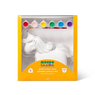 Paint-Your-Own Ceramic Unicorn Kit - Mondo Llama