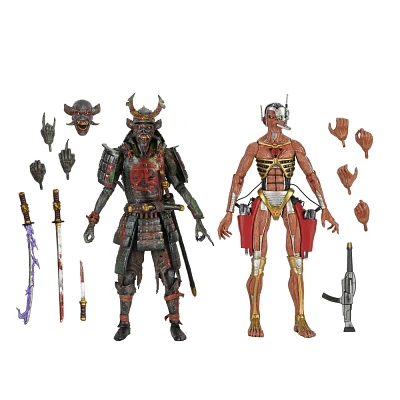 NECA Iron Maiden Future Past World Tour Ultimate Senjutsu Eddie and Somewhere in Time 7 Scale Action Figure