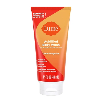 Lume Mini Body Wash - Clean Tangerine - 1.5 fl oz