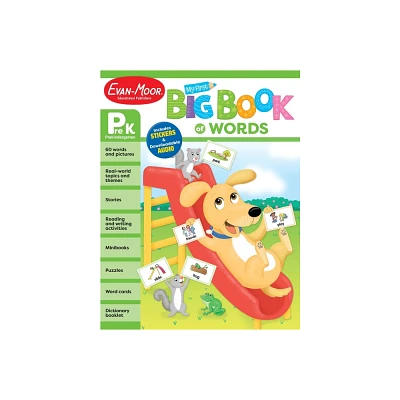 My First Big Book of Words, Grade Prek Workbook - (My Big Book of Words) by Evan-Moor Educational Publishers (Paperback)