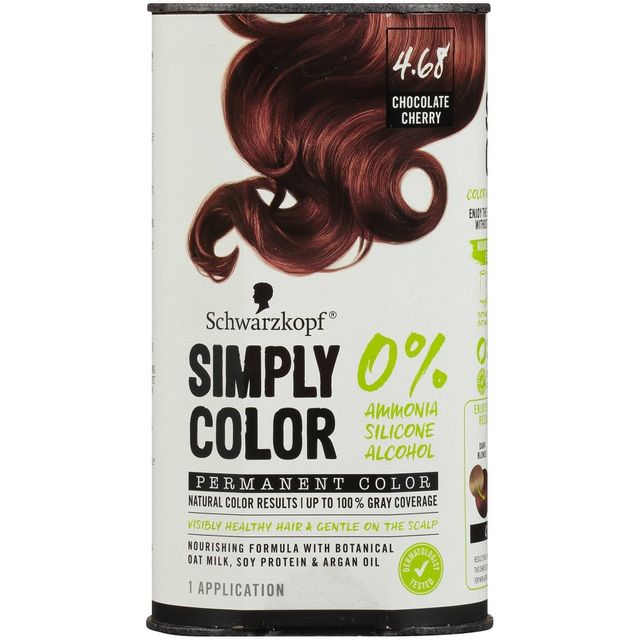 Schwarzkopf Simply Color Permanent Hair Color - 4.68 Chocolate Cherry - 5.7 fl oz
