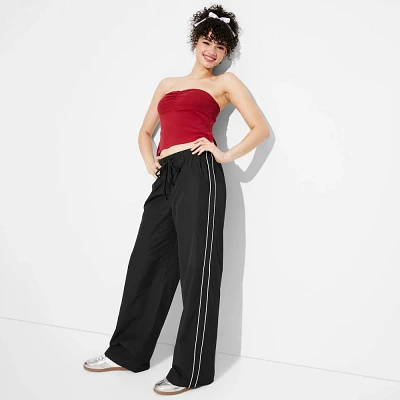 Women Mid-Rie Wide Leg Track Pant