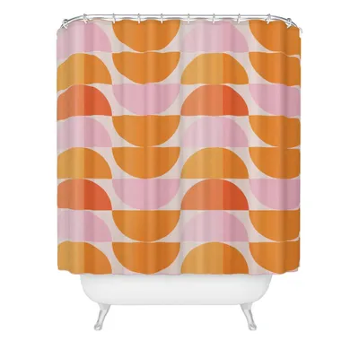 Thirty One Illustrations Tangerine Shower Curtain - Deny Designs