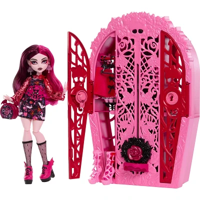 Monster High 10.5 Skulltimate Secrets Garden Mysteries Playset, Draculaura Doll with 19+ Surprises