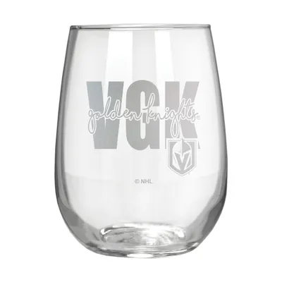 NHL Vegas Golden Knights The Vino Stemless 17oz Wine Glass - Clear