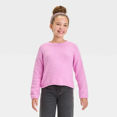 Girl Pullover Boucle Sweater