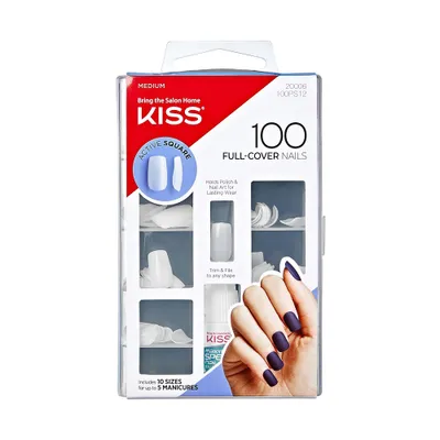 KISS Products Fake Nails - Active Square - 101ct