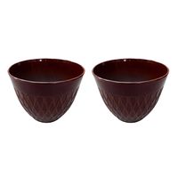 Set of 2 Resin Indoor/Outdoor Planters Red - Alpine Corporation: Durable Garden Pots with Drainage