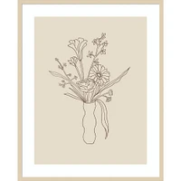 Amanti Art  Floral Study 1 by Kate Aurelia Holloway: Giclee Print, Botanical Lithograph, Hardwood Frame