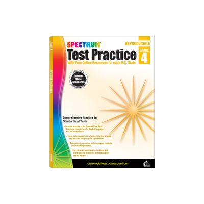 Spectrum Test Practice, Grade 4 - by Spectrum & Carson Dellosa Education (Paperback)