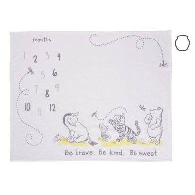 Disney Baby Classic Pooh Milestone Blanket