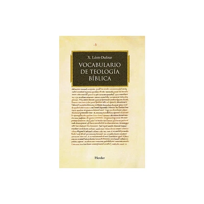 Vocabulario de Teologia Biblica - by Xavier Leon-Dufour (Paperback)