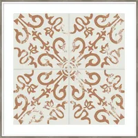 33 x 33 Ceramic Tile III by Melissa Wang - Amanti Art: Giclee Print, Hardwood Frame, Wire Mount