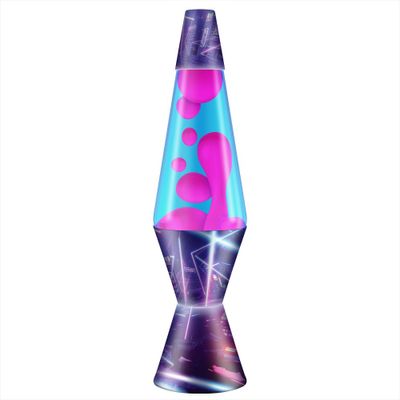 14.5 Lava Lamp Purple - LAVA: Electric Blue Glass Globe, Soothing Light, No Assembly Required