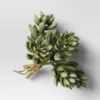 Sedum Succulent Mini Stem Bundle - Threshold: Faux Floral Decor, Indoor Artificial Plant Spray, 7 Height