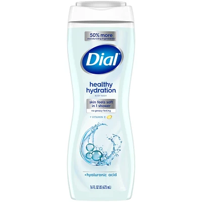 Dial Healthy Hydration Body Wash, Hyaluronic Acid - 16 fl oz