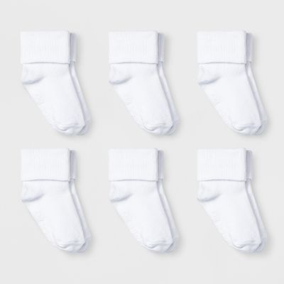 Baby 6pk Turn Cuff Socks