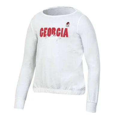 NCAA Georgia Bulldogs Girls White Long leeve T-hirt