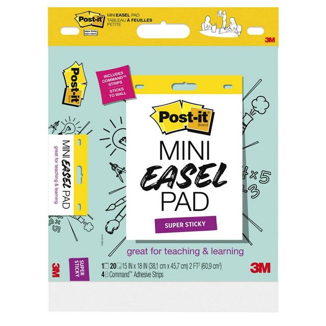 Post-it 15x18 Super Sticky Mini Easel Pad
