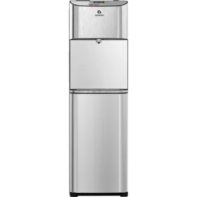 Avalon Bottom-Loading Water Cooler and Dispenser: 5 Gallon Capacity, Freestanding, Hot & Cold, Stainless Steel