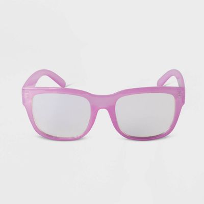 Womens Plastic Surf Square Blue Light Filtering Glasses - A New Day Purple