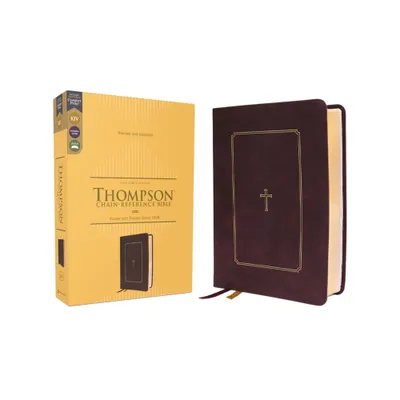 Kjv, Thompson Chain-Reference Bible, Leathersoft, Burgundy, Red Letter, Comfort Print - by Zondervan (Leather Bound)