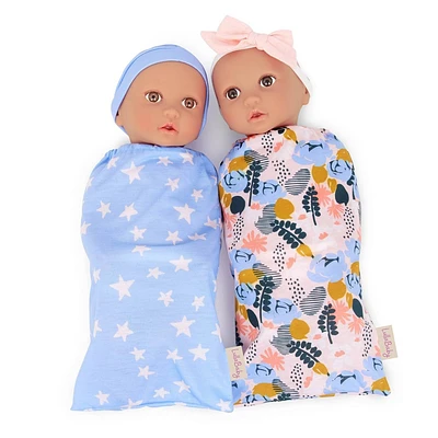 LullaBaby 13 Star Sleep Sacks Twin Dolls Set