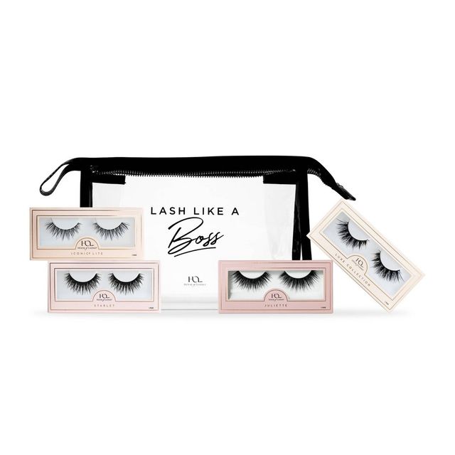 House of Lashes 100% Cruelty-Free Faux Mink Fibers False Eyelashes Kit - 4pc