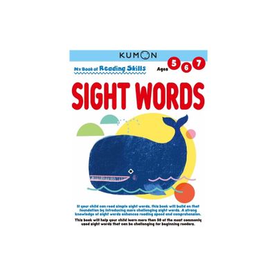 Kumon My Bk of Reading Skills: Sight Words - by Kumon Publishing (Paperback)