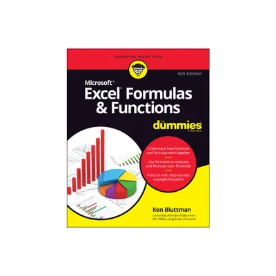 Excel Formulas & Functions for Dummies - 6th Edition by Ken Bluttman (Paperback)