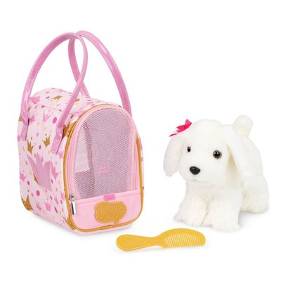 Pucci Pups Classic Glam Bag & Maltese Pup Stuffed Animal