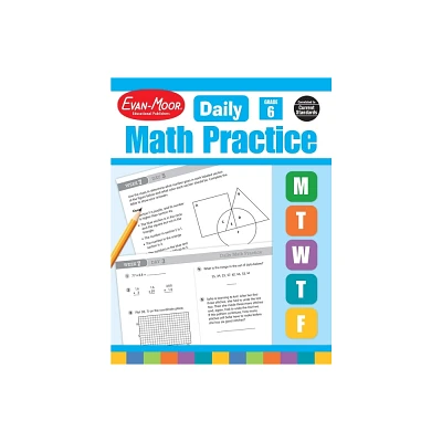 Daily Math Practice, Grade 6 Teacher Edition - by Evan-Moor Educational Publishers (Paperback)