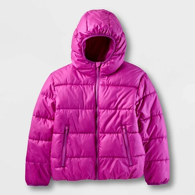 Kids Solid Puffer Jacket