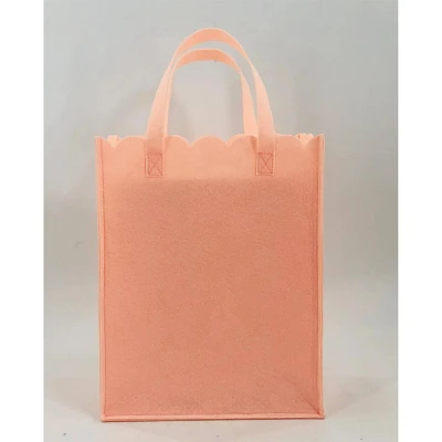 16.93x9.99x1.14 Reusable Felt Large Gift Bag Scalloped Edge - Spritz