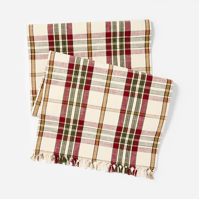 Plaid Table Runner - Threshold designed with Studio McGee