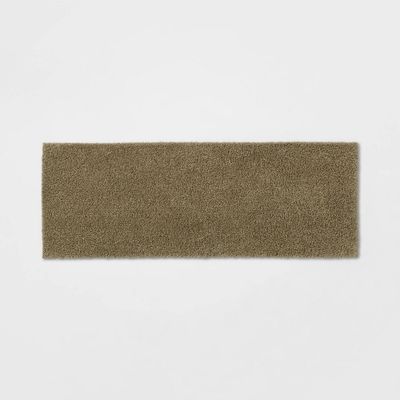 22x60 Antimicrobial Bath Runner Olive Green - Threshold