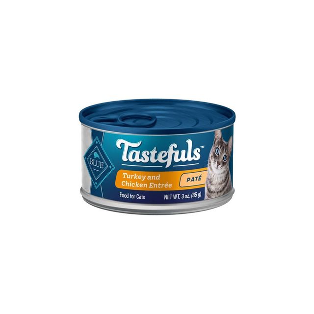 Blue Buffalo Tastefuls Adult Cat Turkey and Chicken Entree Pate Wet Cat Food - 3oz