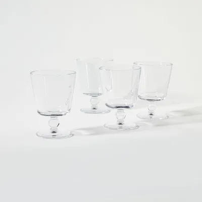 4pc Glass Drinkware Set Clear - Threshold designed with Studio McGee