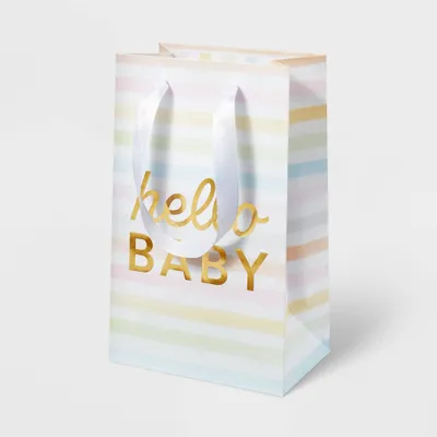 Hello Baby X-Small Gift Bag - Spritz