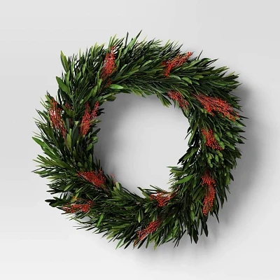 Holiday Mix Preserved Wreath - Threshold