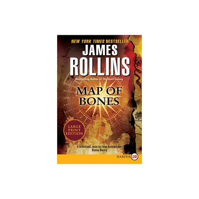 Map of Bones LP - (Sigma Force) Large Print by James Rollins (Paperback)