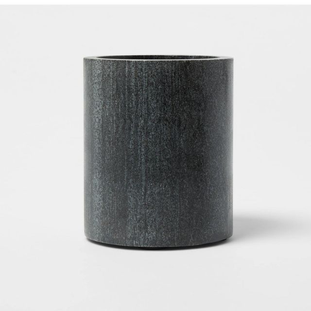 Marble Utensil Holder Gray - Threshold