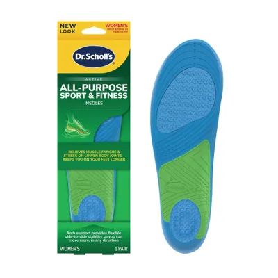 Dr. Scholls All-Purpose Sport & Fitness Womens Trim to Fit Comfort Insole - 1pair - Size (6-10)