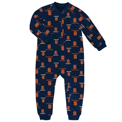 NCAA Syracuse Orange Toddler Boys All Over Print Sleeper