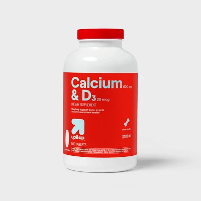 Calcium + Vitamin D3 Tablets - 500ct - up&up