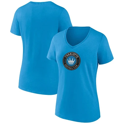 MLS Charlotte FC Womens V-Neck Top Ranking T-Shirt