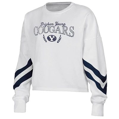 NCAA BYU Cougars Womens Crew Neck Fleece Sweatshirt