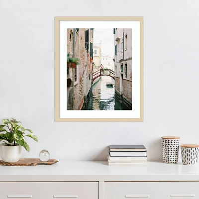 Amanti Art Love In Italy by Justine Milton Wood Framed Wall Art Print